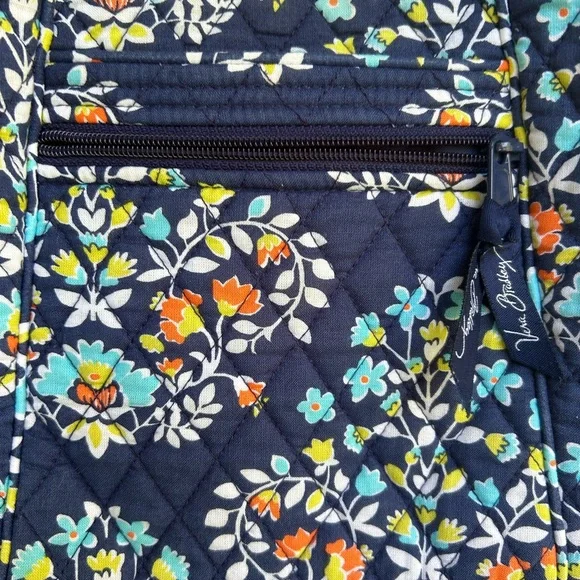 NWOT- Vintage 00’s retired VERA BRADLEY-“Blue Flowers” crossbody bag - Picture 4 of 8